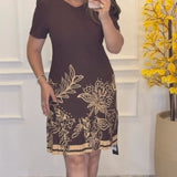 Vestido Penélope Marrom