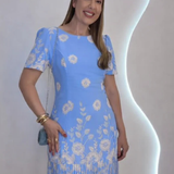 Vestido Penélope Azul Bebê