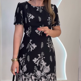 Vestido Penélope Floral Preto